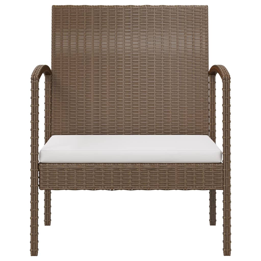 Set Divani da Giardino 8 pz con Cuscini in Polyrattan Marrone cod mxl 39198