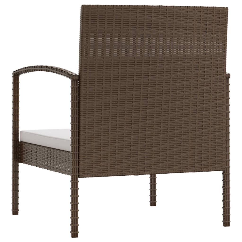 Set Divani da Giardino 8 pz con Cuscini in Polyrattan Marrone cod mxl 39198