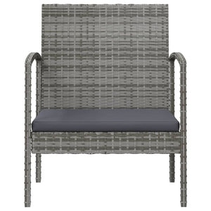 Set Divani da Giardino 8 pz con Cuscini in Polyrattan Grigio cod mxl 39200