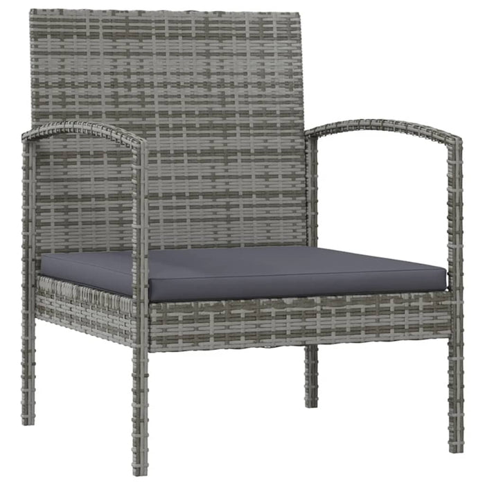 Set Divani da Giardino 16 pz con Cuscini in Polyrattan Grigio 3095968