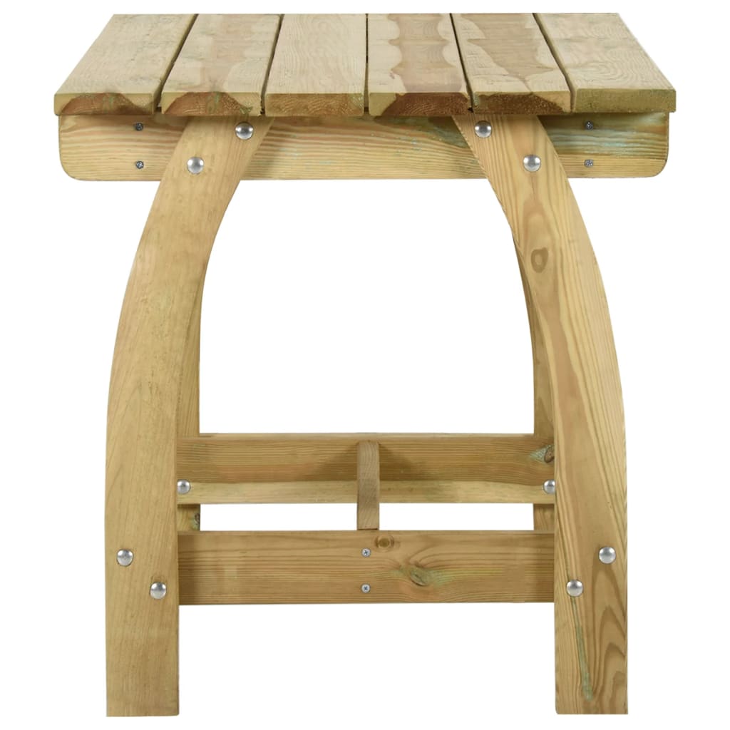 Set da Pranzo da Giardino 3 pz in Legno di Pino Impregnato cod mxl 37855