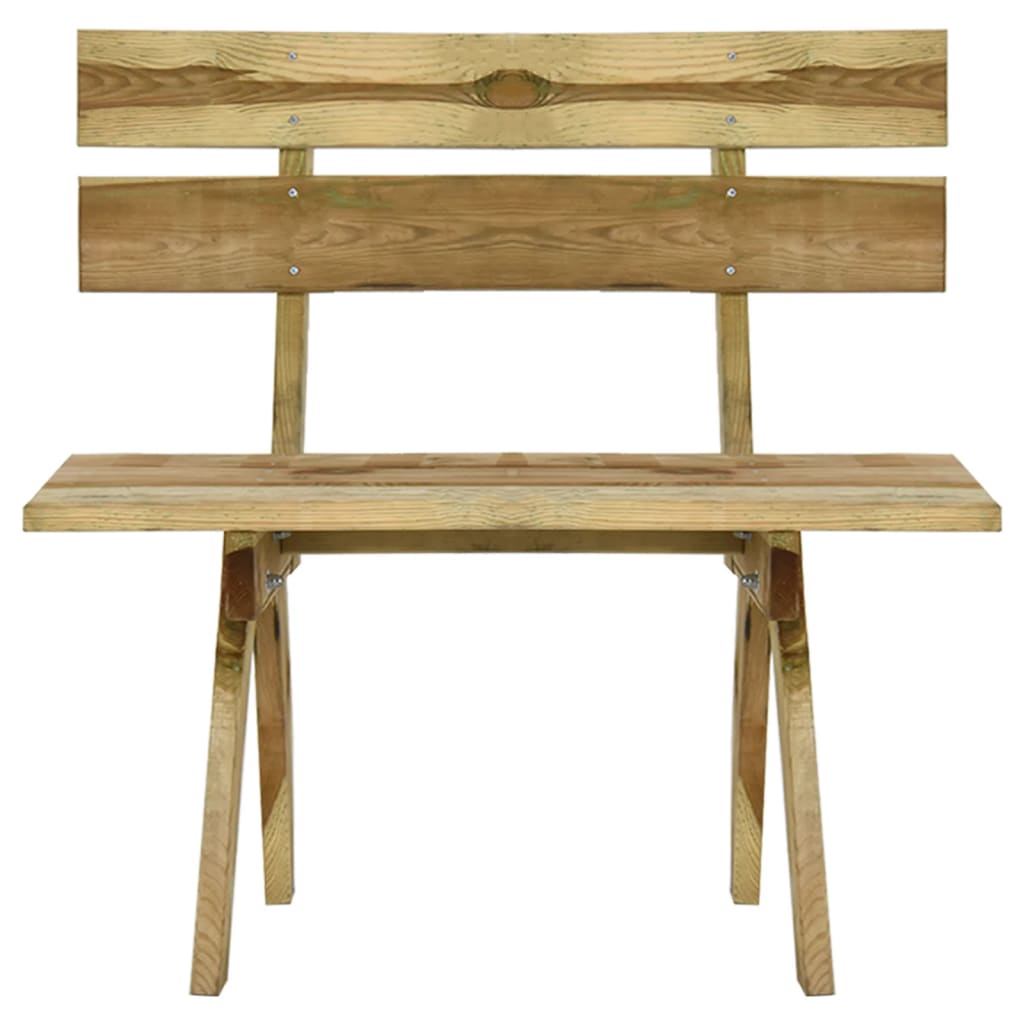 Set da Pranzo da Giardino 3 pz in Legno di Pino Impregnato cod mxl 37855