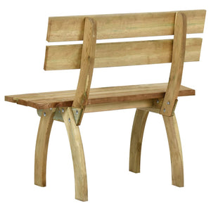 Set da Pranzo da Giardino 3 pz in Legno di Pino Impregnato cod mxl 37855