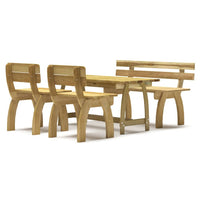 Set da Pranzo da Giardino 4 pz in Legno di Pino Impregnato 3096603