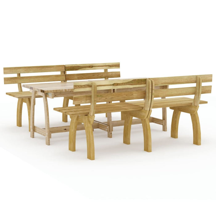 Set da Pranzo da Giardino 3 pz in Legno di Pino Impregnato 3096605