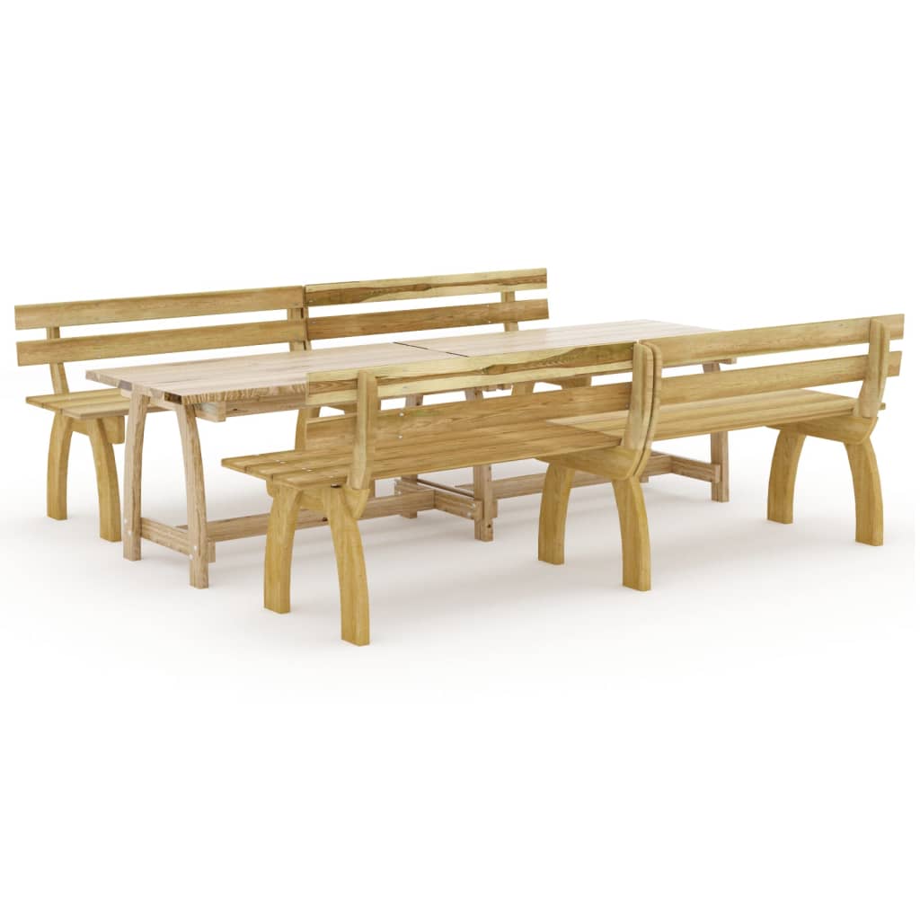 Set da Pranzo da Giardino 3 pz in Legno di Pino Impregnato 3096607