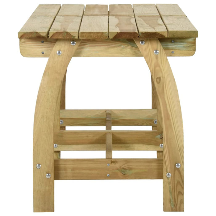 Set da Pranzo da Giardino 4 pz in Legno di Pino Impregnato cod mxl 37858