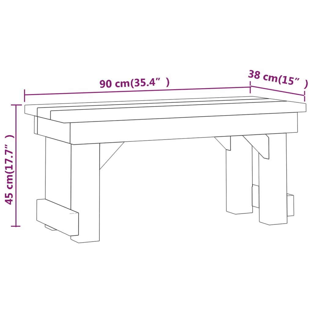 Set da Pranzo da Giardino 3 pz in Legno di Pino Impregnato 3096617