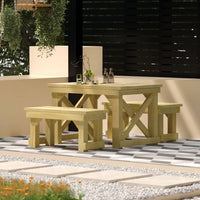 Set da Pranzo da Giardino 3 pz in Legno di Pino Impregnato 3096617