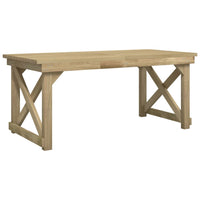 Set da Pranzo per Giardino 3 pz in Legno di Pino Impregnato cod mxl 35991