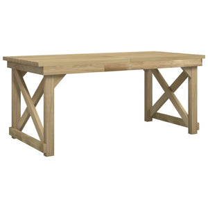 Set da Pranzo per Giardino 3 pz in Legno di Pino Impregnato cod mxl 35991