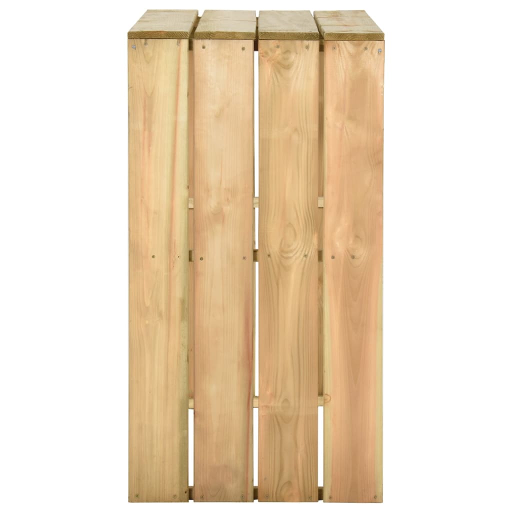 Set Bistrò da Giardino 5 pz in Legno di Pino Impregnato cod mxl 35952