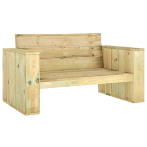 Set Salotto da Giardino 4 pz Legno Massello di Pino Impregnato