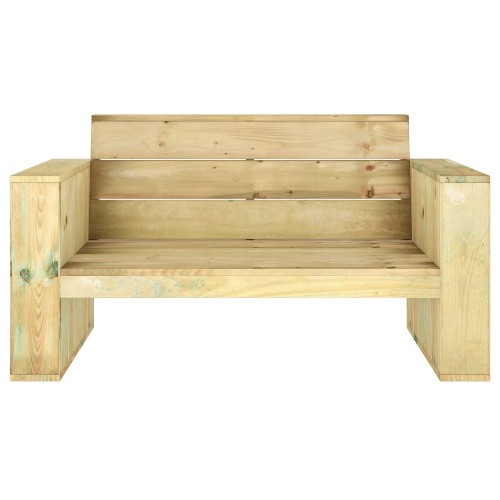 Set Salotto da Giardino 4 pz Legno Massello di Pino Impregnato