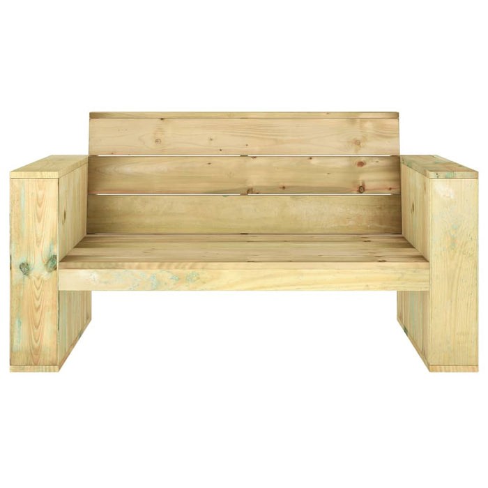 Set Salotto da Giardino 4 pz Legno Massello di Pino Impregnato