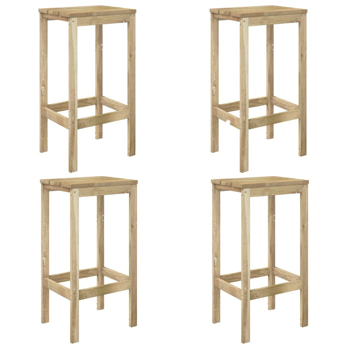 Set Bistrò da Giardino 5 pz in Legno di Pino Impregnato cod mxl 35984