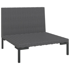 Divani da Giardino 2 pz con Cuscini in Polyrattan Mezzo Tondo cod mxl 77995