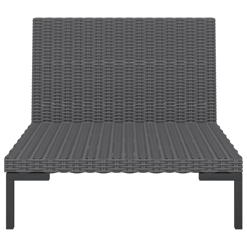 Divani da Giardino 2 pz con Cuscini in Polyrattan Mezzo Tondo cod mxl 77995