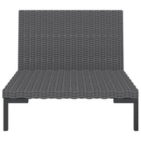 Divani da Giardino 2pz con Cuscini in Polyrattan Mezzo Tondo 318602