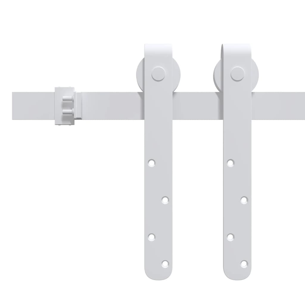 Mini Kit Porta Scorrevole in Acciaio al Carbonio Bianco 122 cm cod mxl 68367