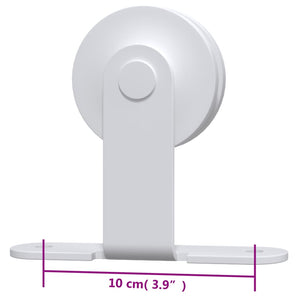 Kit Accessori per Porta Scorrevole 183 cm in Acciaio Bianco 151705