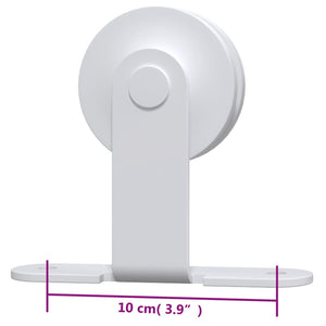 Kit Accessori per Porta Scorrevole 200 cm in Acciaio Bianco 151706