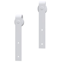 Kit Accessori per Porta Scorrevole 183 cm in Acciaio Bianco cod mxl 75274