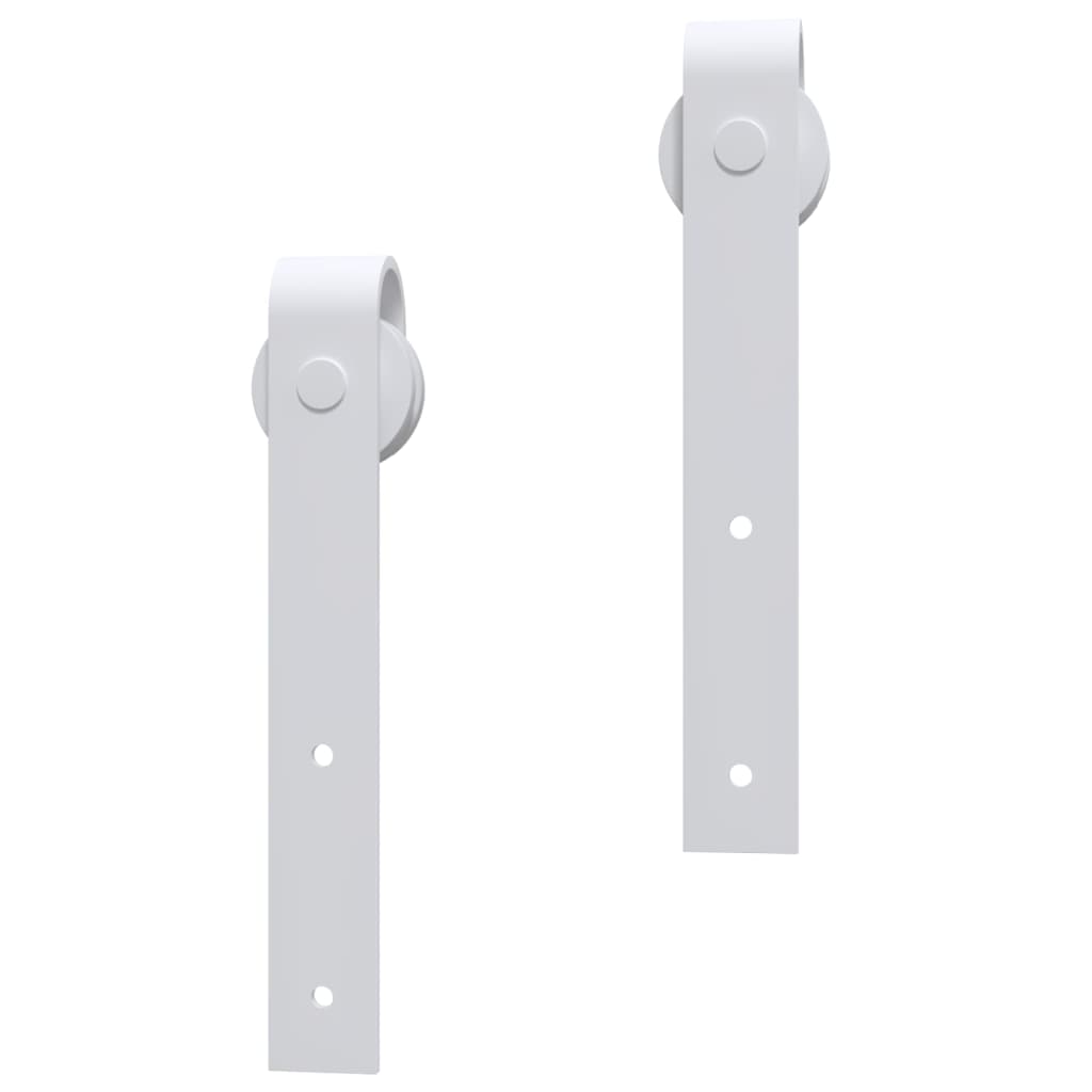 Kit Accessori per Porta Scorrevole 183 cm in Acciaio Bianco 151707