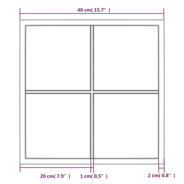 Specchio da Parete Nero 40x40 cm Metallo cod mxl 49183