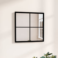 Specchio da Parete Nero 40x40 cm Metallo cod mxl 49183