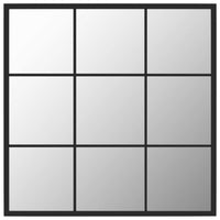 Specchio da Parete Nero 60x60 cm Metallo cod mxl 67674