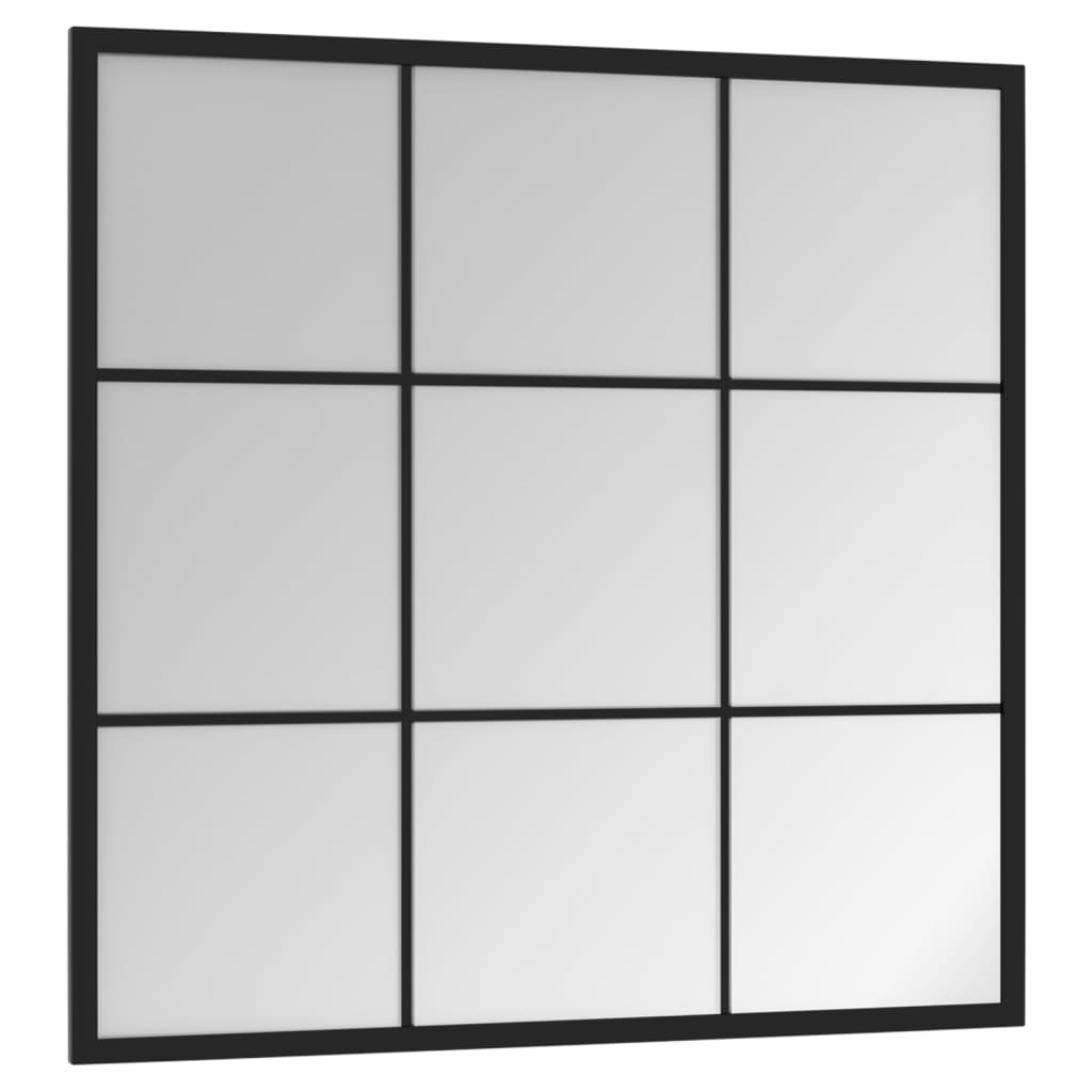 Specchio da Parete Nero 60x60 cm Metallo cod mxl 67674