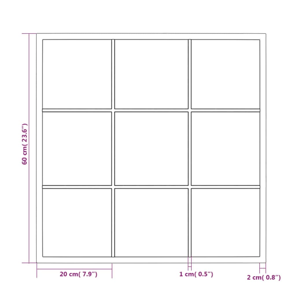 Specchio da Parete Nero 60x60 cm Metallo cod mxl 67674