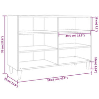 Credenza Rovere Marrone 103,5x35x70 cm in Truciolato