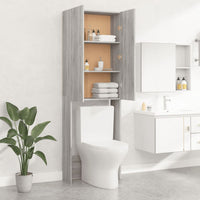 Mobile per Lavatrice Grigio Sonoma 64x25,5x190 cm 813192