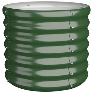 Vaso da Giardino Acciaio Verniciato a Polvere 40x40x36 cm Verde cod mxl 66643