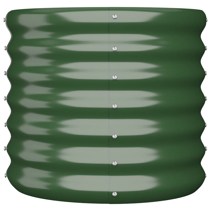 Vaso da Giardino Acciaio Verniciato a Polvere 40x40x36 cm Verde cod mxl 66643