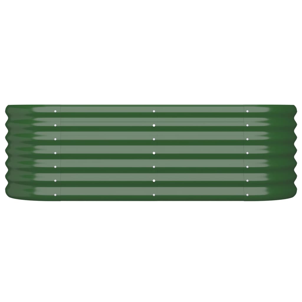 Vaso da Giardino Acciaio Verniciato a Polvere 114x40x36cm Verde cod mxl 47064