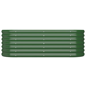 Vaso da Giardino Acciaio Verniciato a Polvere 114x40x36cm Verde cod mxl 47064