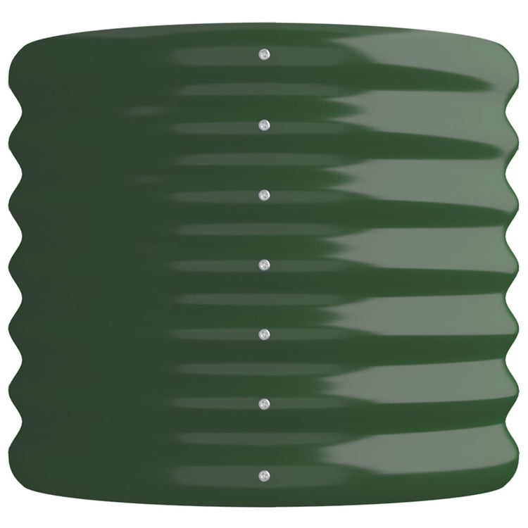 Vaso da Giardino Acciaio Verniciato a Polvere 114x40x36cm Verde cod mxl 47064