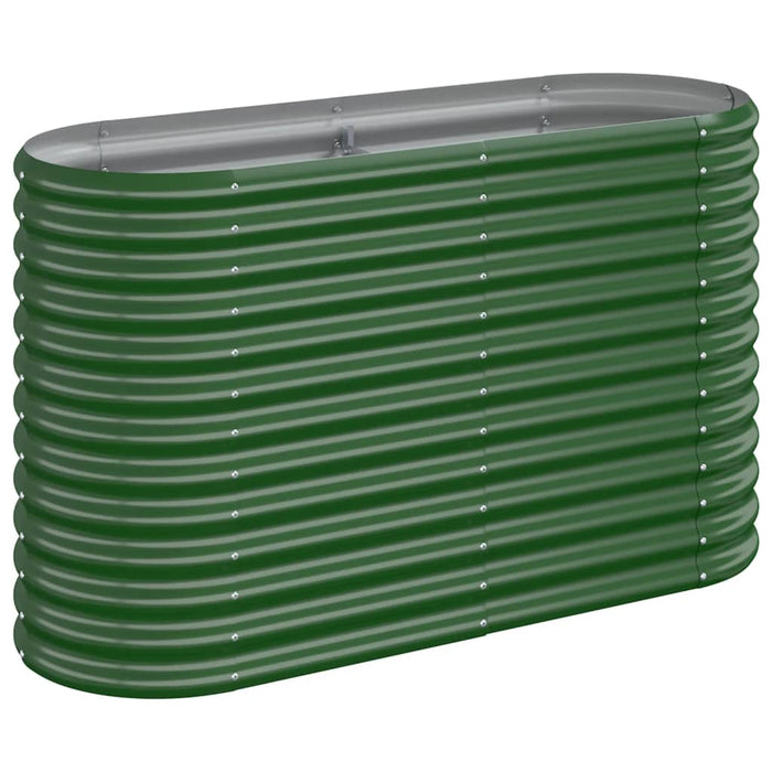 Vaso da Giardino Acciaio Verniciato a Polvere 114x40x68cm Verde cod mxl 66901