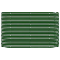 Vaso da Giardino Acciaio Verniciato a Polvere 114x40x68cm Verde cod mxl 66901