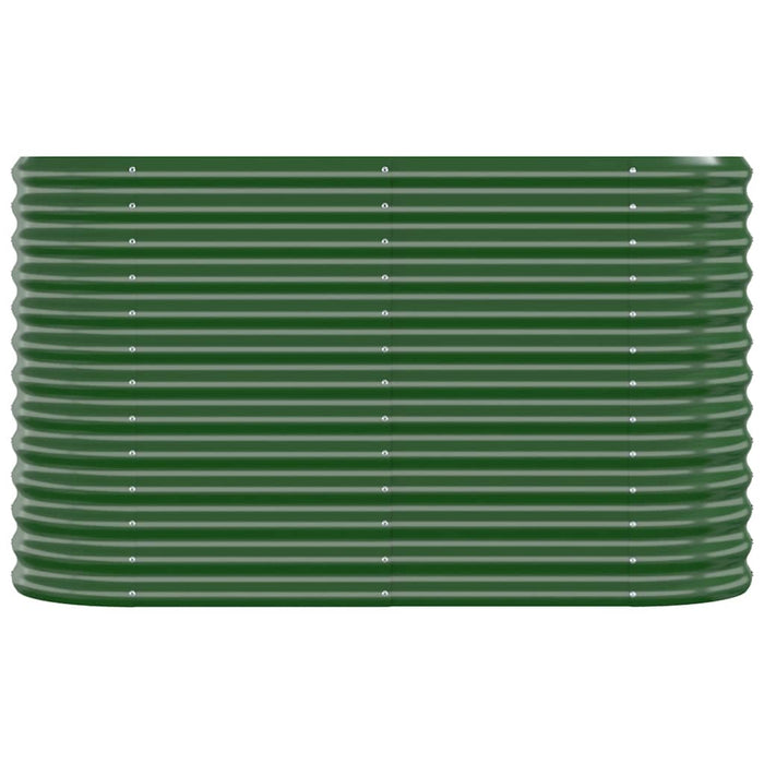 Vaso da Giardino Acciaio Verniciato a Polvere 114x40x68cm Verde cod mxl 66901