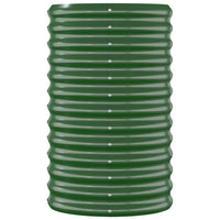 Vaso da Giardino Acciaio Verniciato a Polvere 114x40x68cm Verde cod mxl 66901