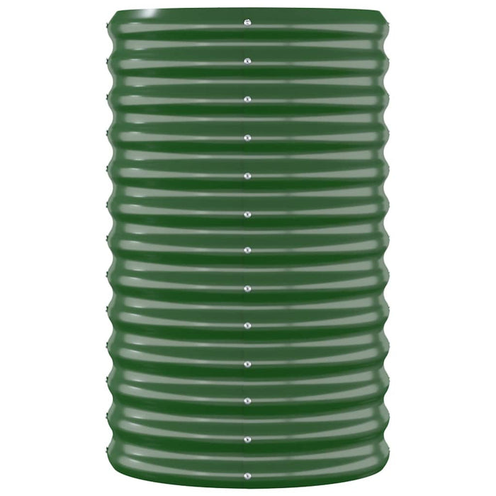 Vaso da Giardino Acciaio Verniciato a Polvere 114x40x68cm Verde cod mxl 66901