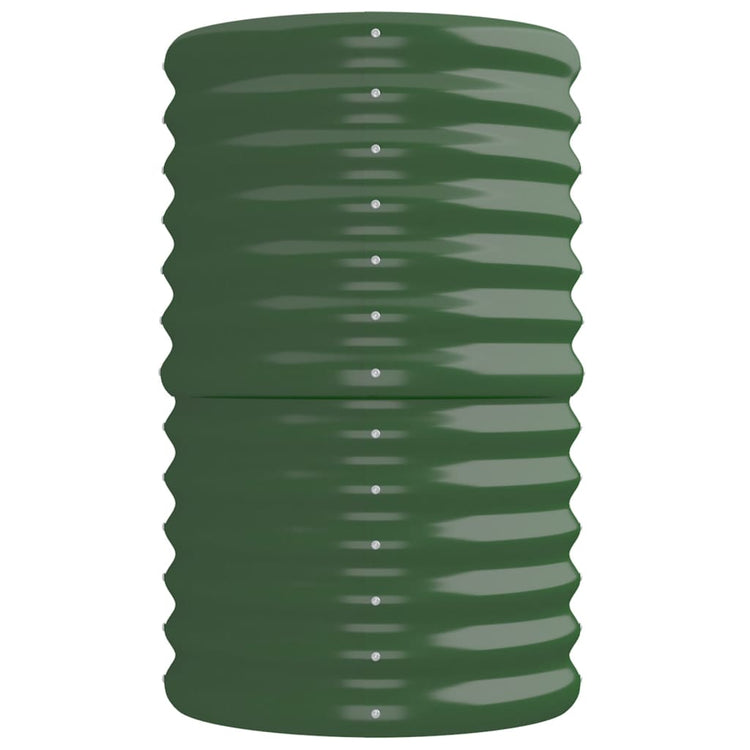 Vaso da Giardino Acciaio Verniciato a Polvere 224x40x68cm Verde cod mxl 66842