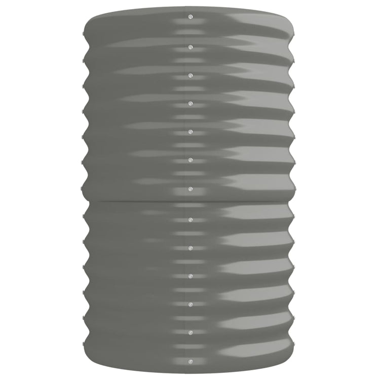 Vaso da Giardino Acciaio Verniciato Polvere 224x40x68 cm Grigio cod mxl 50049