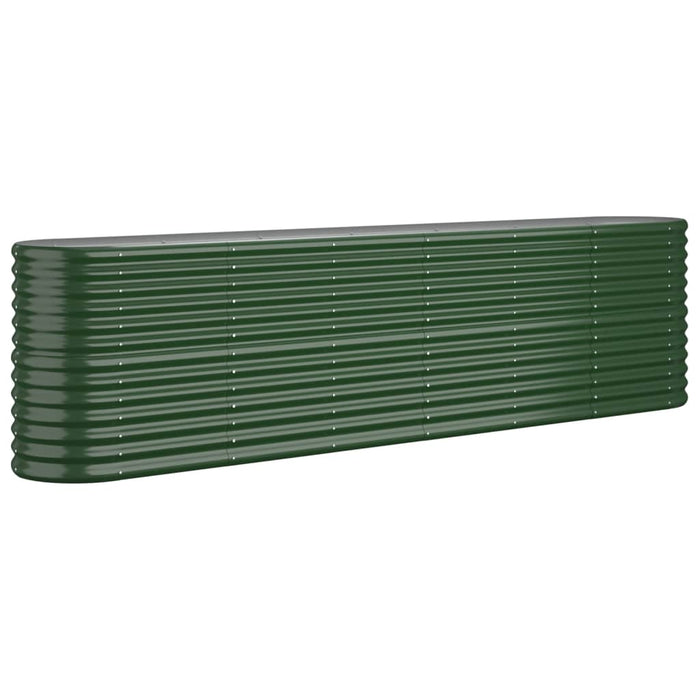 Vaso da Giardino Acciaio Verniciato a Polvere 260x40x68cm Verde cod mxl 66740