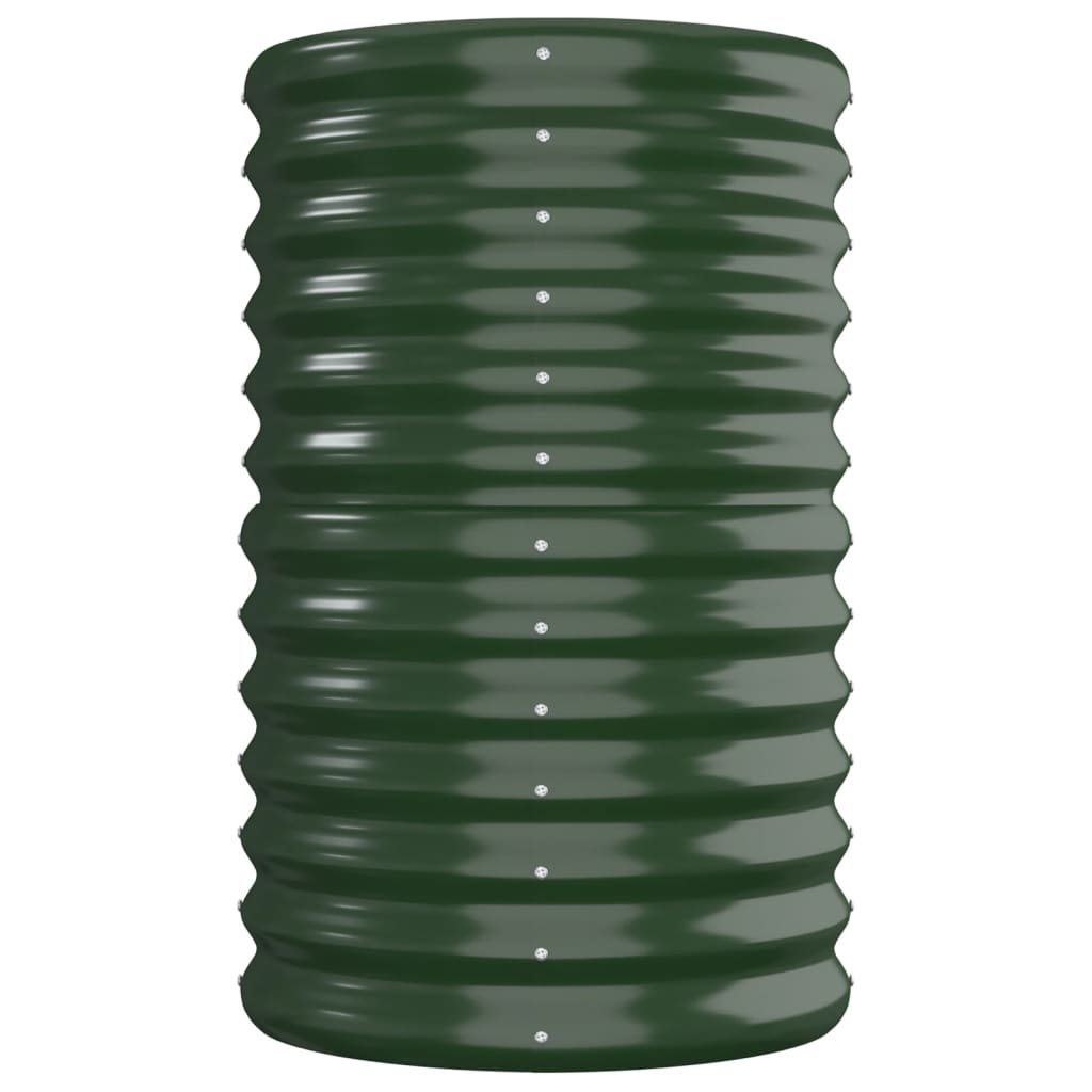 Vaso da Giardino Acciaio Verniciato a Polvere 260x40x68cm Verde cod mxl 66740