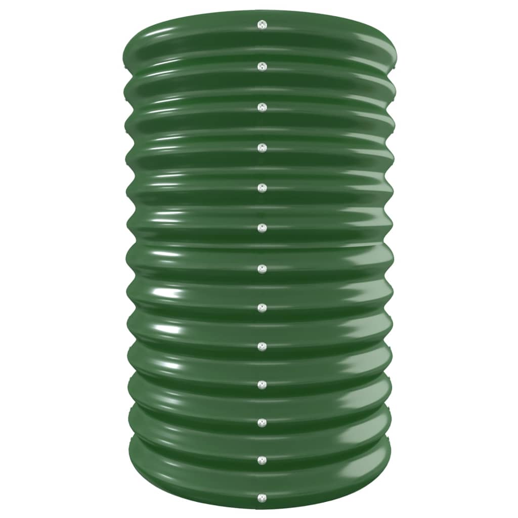 Vaso da Giardino Acciaio Verniciato a Polvere 332x40x68cm Verde cod mxl 67262